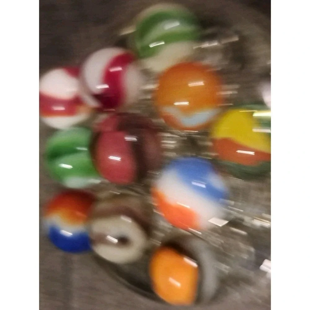 Lot Of 11 Estate Sale Marbles‎ Mixed Colors
